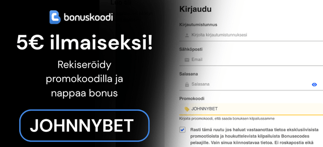 bonuskoodi rekisteröinti