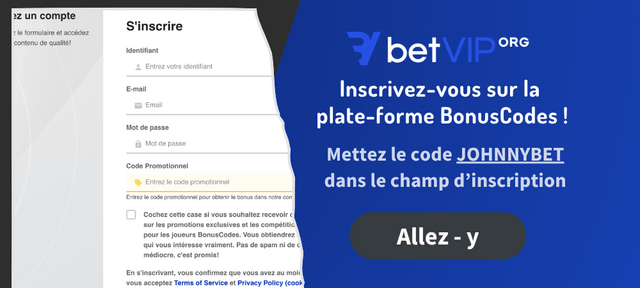 bonus codes inscription